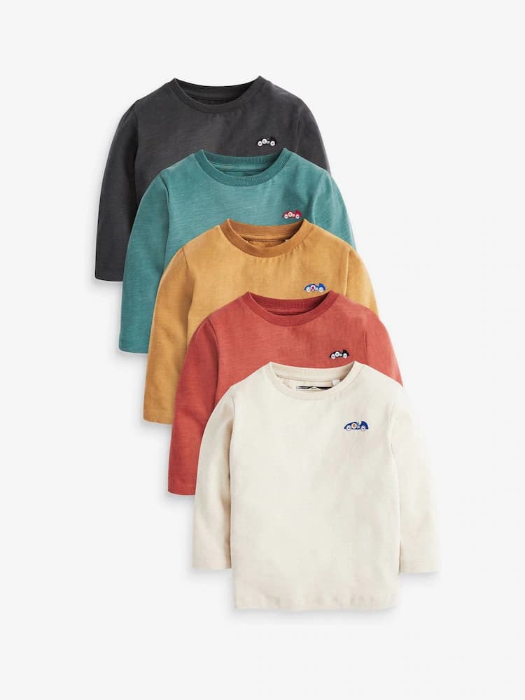 Mineral Long Sleeve T-Shirts 5 Pack
