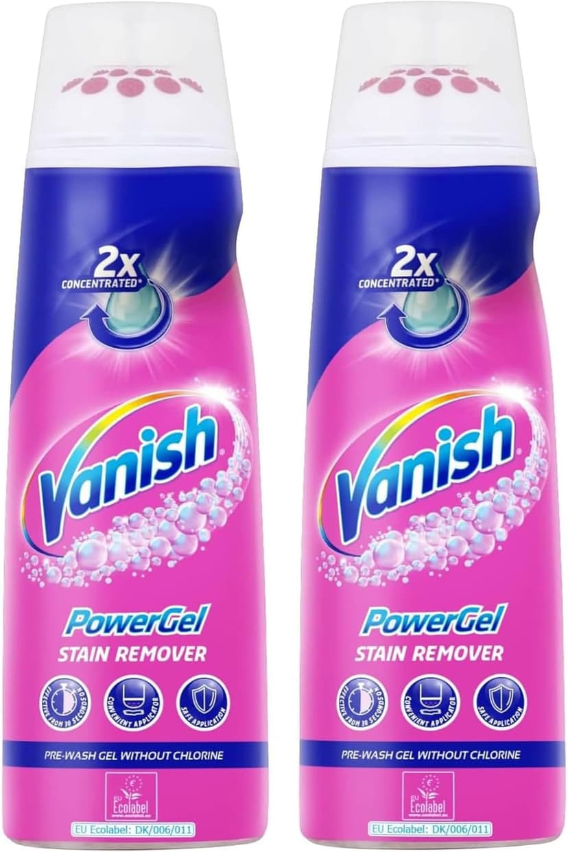 Vanish Pre-Treat PowerGel Stain Remover, 200ml (Pack of 2)