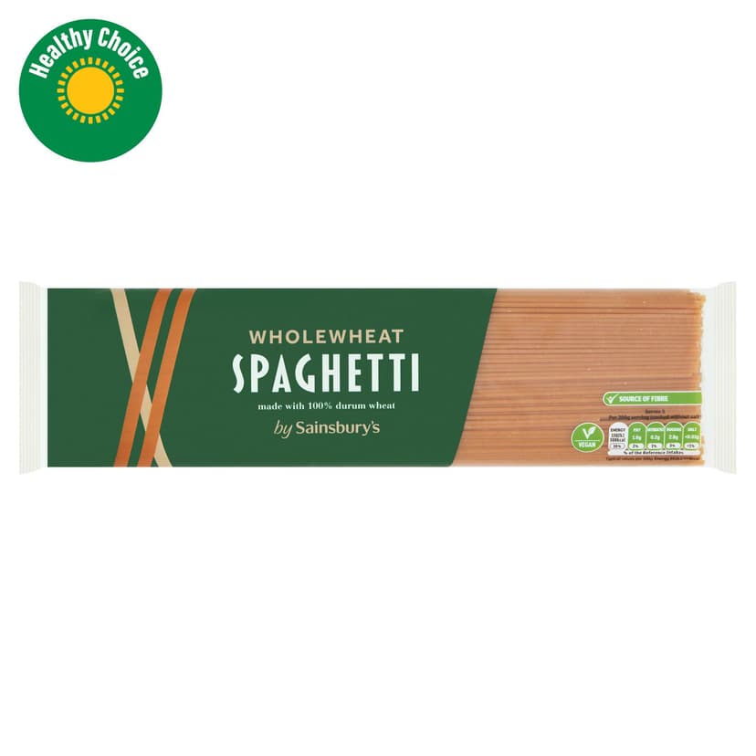 Sainsbury's Spaghetti Wholewheat Pasta 500g