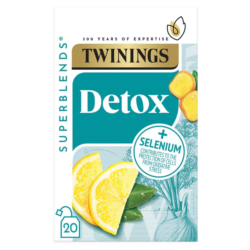 Twinings Superblends Detox with Lemon, Ginger & Fennel – 20 Tea Bags