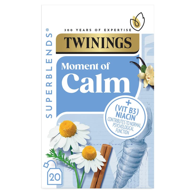 Twinings Superblends Calm with Spiced Camomile & Vanilla, 20 Tea Bags